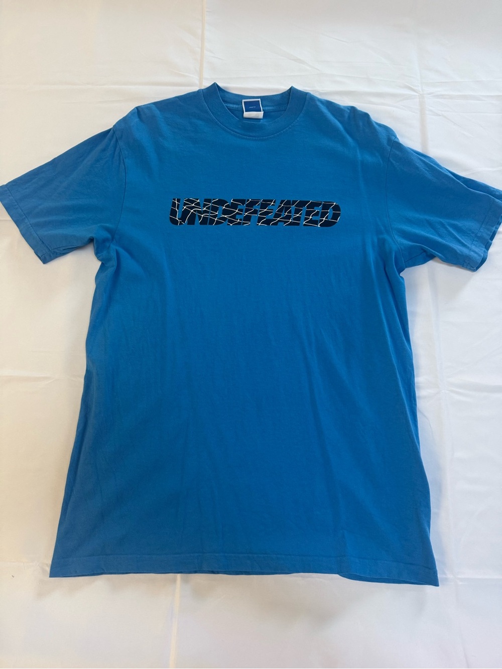 Undefeated Blue Logo Short Sleeve Tee